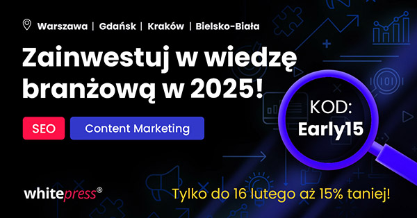 Weź udział w dwudniowym szkoleniu z SEO i Content Marketingu!