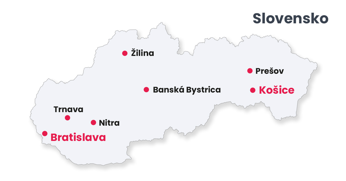 Mapa Slovensko