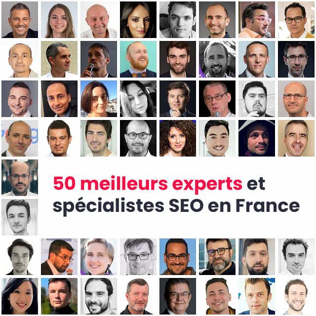 50 meilleurs experts et spécialistes SEO en France